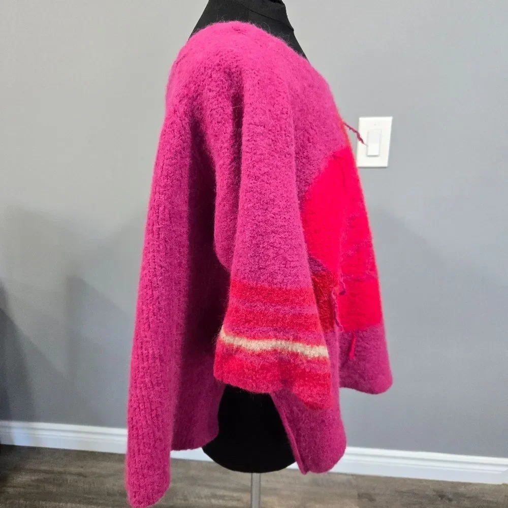 🐢 Free People alpaca wool kimono sleeve sweater  The Last Rose Size XS